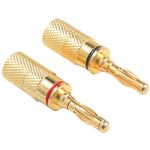 Oem Systems Gold Plt Banana Plugs4pk