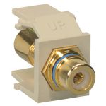 Leviton Blu Stripe Gld Pltd Ivry