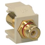 Leviton Red Stripe Gld Pltd Ivry