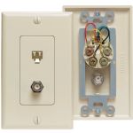 Leviton Lt Almond Combo Telephn