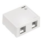 Leviton White Quickport 2-port