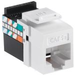 Leviton White Quickport Cat5e Jck