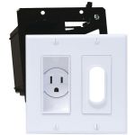 Midlite White Decor Receptacle