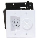 Midlite Wht Power+port Receptacle