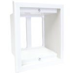 Midlite 2gang Reces Bx/wall Plate