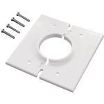 Midlite White 2 Gang Splitport