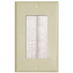 Midlite D=83cor Ivory Plate Wh Brsh