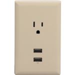 Rca Almond Wall Plate 2 Usb