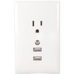 Rca White Wall Plate Charger