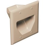 Datacomm Electronics Ivory 2 Gang Recessed