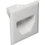 Datacomm Electronics White 2 Gang Recessed