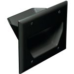 Datacomm Electronics Black 3 Gang Recessed