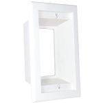 Midlite 1gang Reces Bx/wall Plate