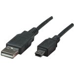 Manhattan Usb Cbl M/mini M 1.8m Blk