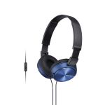 Sony Zx Overear Hdpn Mic Blu