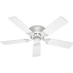 Hunter Fan 52in Lowprofl Iii Fan Wht