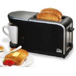 Elite ECT-819 2-Slice Toaster and Coffee Maker