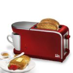 Elite ECT-819R 2-Slice Toaster and Coffee Maker