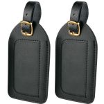 Travel Smart By Conair Leather Luggage Tags 2 Pk