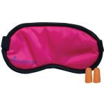 Travelocity Eye Mask Ear Plugs Pink