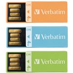 Verbatim 4gb Clip It Usb Drive 3pk