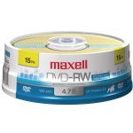 Maxell 4.7gb Dvd-rw 15ct Spindle