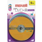 Maxell 4.7gb Dvd+r 5pk Colors