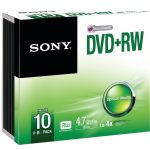 Sony Dvd+rw W Slim Cases 10pk