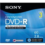 Sony 2.8gb 2-sided Dvd-r 3pk