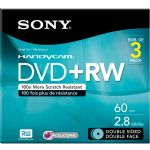 Sony 2.8gb 2-sided Dvd-rw 3pk