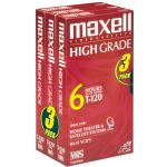 Maxell 3pk T120 Hi-grade Vhs Tape