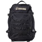 12 Survivors Tactical Backpack Black