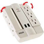 Rca 6 Otlt Surge Prtctr 2 Usb