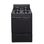 Premier  BCK100BP 24 inch Black Gas Range Oven