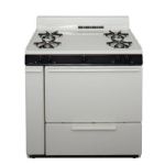 Premier BLK100TP 36 inch Bisque Gas Range Oven