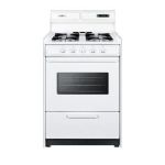 Summit WNM6307KW LP -Open Burner Gas Range Oven