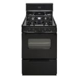 Premier SJK240BP 24 inch Freestanding Gas Range Oven