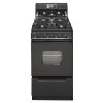 Premier SHK220BP Compliant 20 inch Gas Range Oven