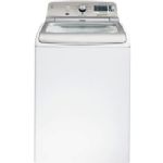 GE -GTWS8350HWS 5.0 Cu. Ft. 13-Cycle High-Efficiency Steam Top-Loading Washer