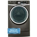 GE - RightHeight 4.8 Cu. Ft. 13-cycle High-Efficiency Steam front-loading Washer