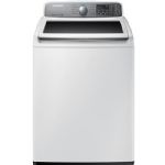 Samsung -WA48H7400AW 4.8 Cu. Ft. 11-Cycle High-Efficiency Top-Loading Washer