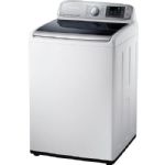 Samsung -WA50F9A6DSW 5.0 Cu. Ft. 13-Cycle High-Efficiency Top-Loading Washer