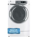 GE - GFDR480GFWW RightHeight 8.3 Cu. ft. 12-cycle Steam Gas Dryer