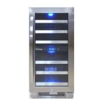 Vinotemp International  VT-28-2Z-SSDST  Dual Zone Wine Cooler