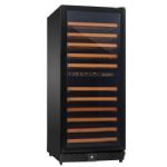 KingsBottle KBU-120D-BP 24 in. 120-Bottle Dual Zone Wine Cooler